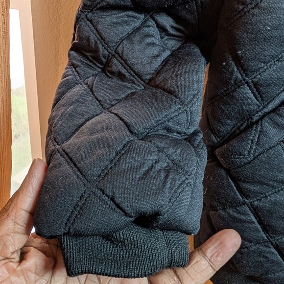 Rory Beca Gray Bomber Jacket with Quilted Design - Picture 8 of 11